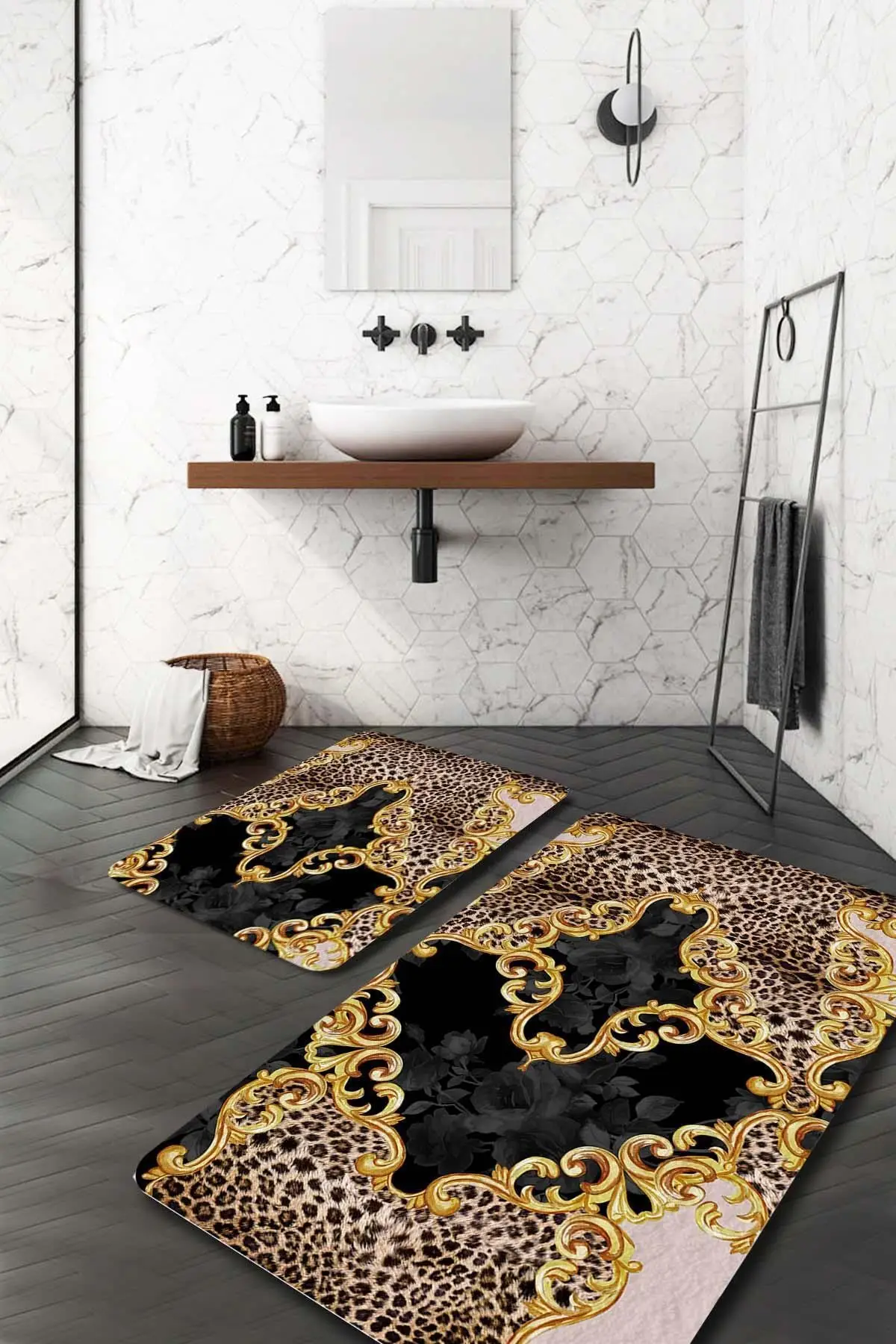 Leopard Bathroom Rugs-Rugs Bathtub Mat- Shower Room Mat -Toilet Bath Mat- 2 pcs
Leopard Bathroom Rugs-Rugs Bathtub Mat- Shower Room Mat -Toilet Bath Mat- 2 pcs