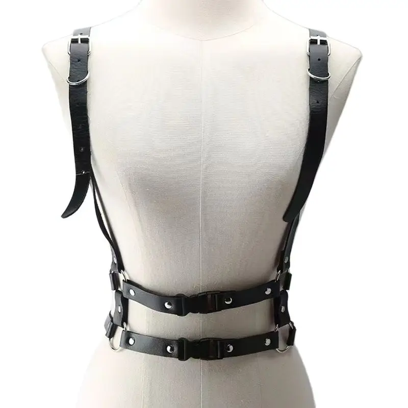 2022 New Sexy Sub-Belt Accessories With Adjustable Punk Metal Pin Buckle Gothic Punk Straps PU Leather Belts Chest Straps Suspen
2022 New Sexy Sub-Belt Accessories With Adjustable Punk Metal Pin Buckle Gothic Punk Straps PU Leather Belts Chest Straps Suspen