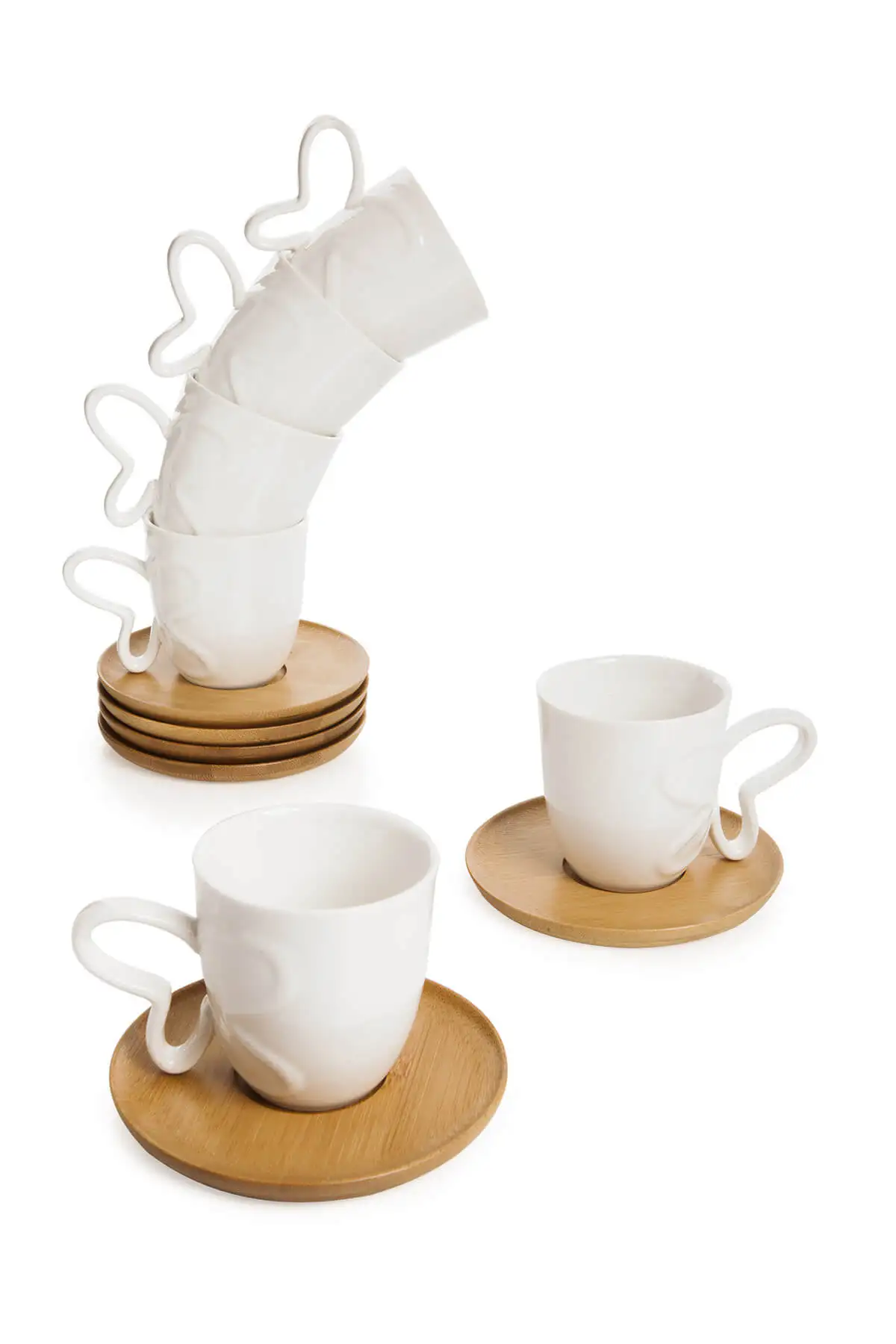Porcelain Coffee Cup Luxury Set Of 12 Quality Saucer Holders Turkish Coffee Tea Cups with Bamboo Saucers Plate Dish Kitchenware
Porcelain Coffee Cup Luxury Set Of 12 Quality Saucer Holders Turkish Coffee Tea Cups with Bamboo Saucers Plate Dish Kitchenware
