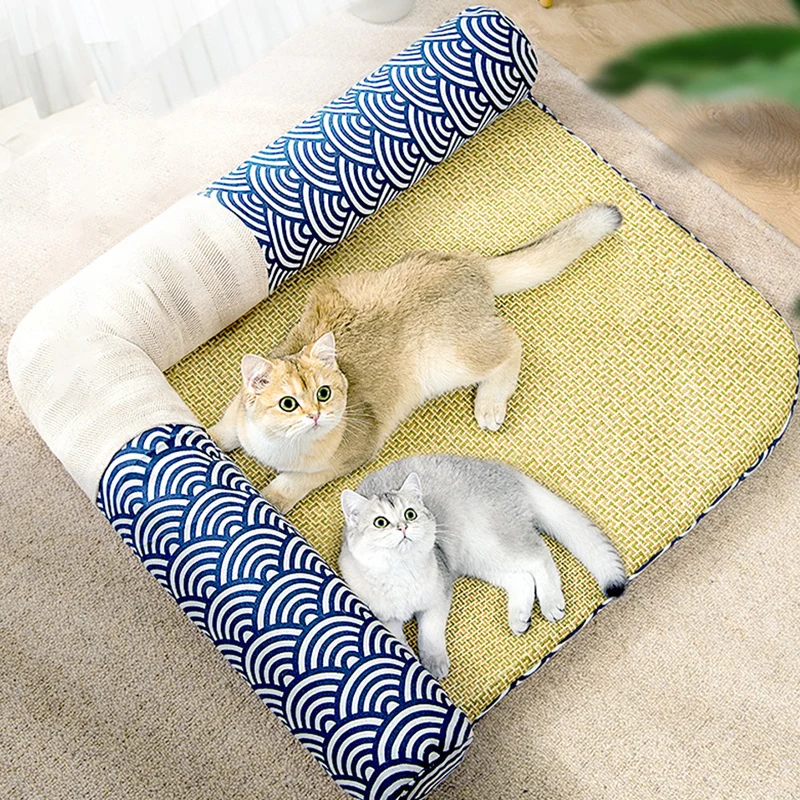 WC005 Cat Bed Cool Summer Removable Corner Cushion Nest For Pet Dog Bed Rattan Fabric Mat Cat Products
WC005 Cat Bed Cool Summer Removable Corner Cushion Nest For Pet Dog Bed Rattan Fabric Mat Cat Products