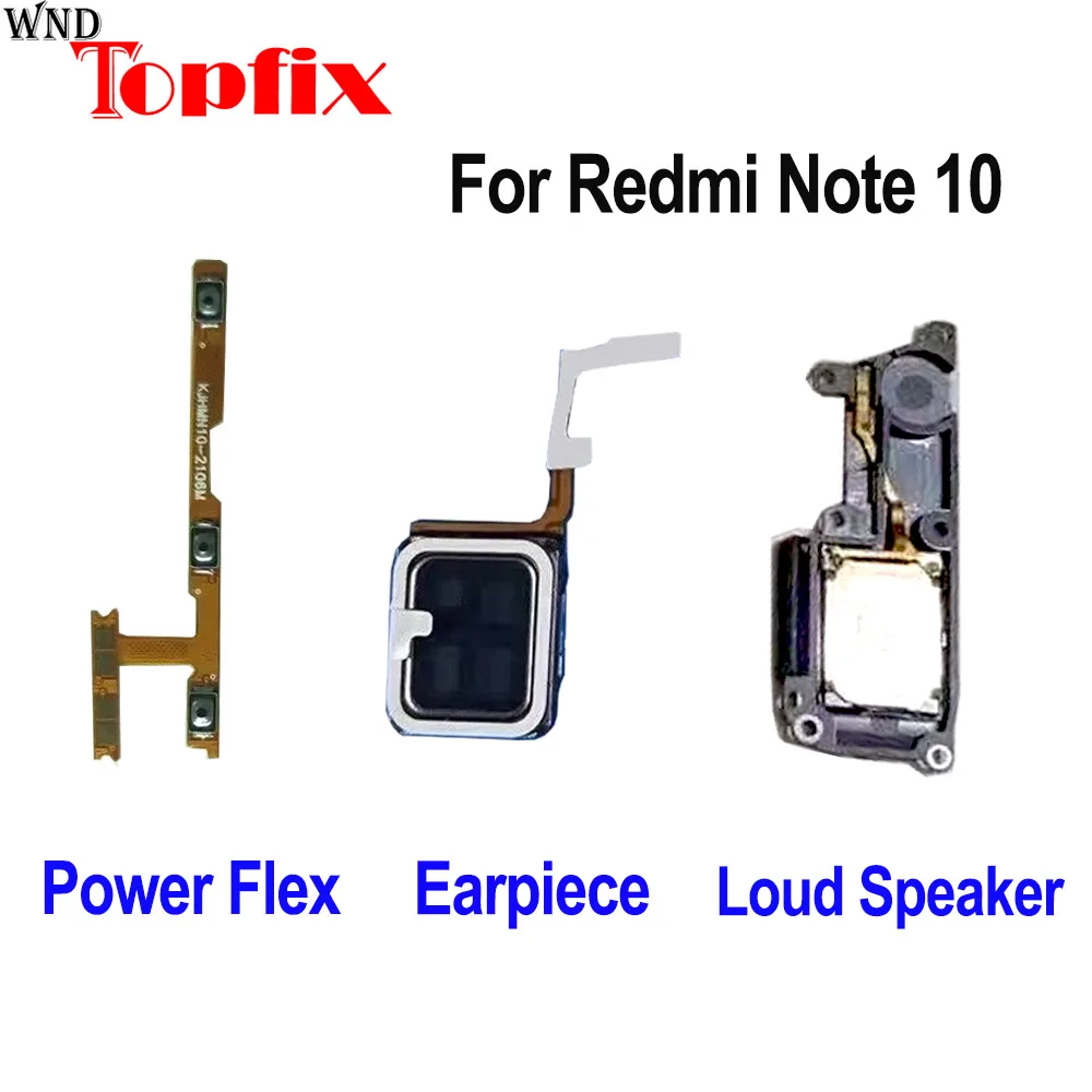 Кнопки включения/выключения громкости для Xiaomi Redmi Note 10 гибкий кабель громкий
