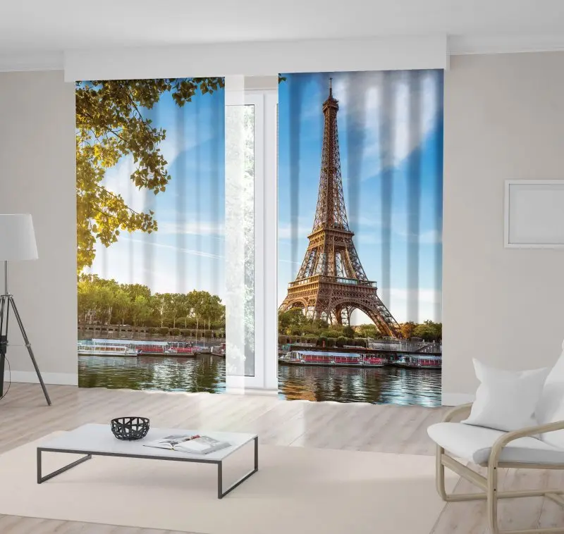 Curtain Eiffel Tower Paris France Seine River Summer Days Famous Landmark Cityscape Scenery Blue Green
Curtain Eiffel Tower Paris France Seine River Summer Days Famous Landmark Cityscape Scenery Blue Green