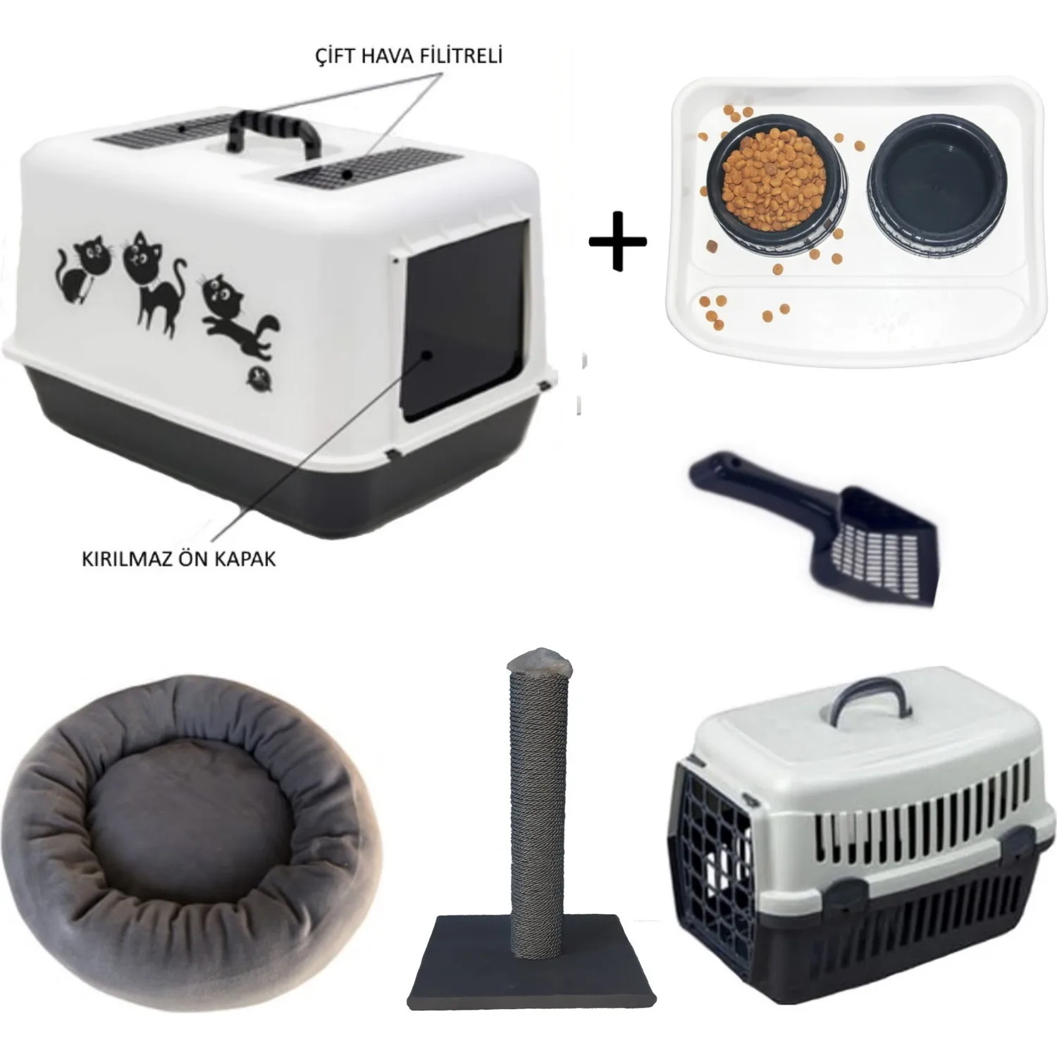 Lux (Cat and Dog) Cat Toilet Container - Bagel Bed - Carrying Container - Scratch and Food Container Set Cat grooming kit
Lux (Cat and Dog) Cat Toilet Container - Bagel Bed - Carrying Container - Scratch and Food Container Set Cat grooming kit