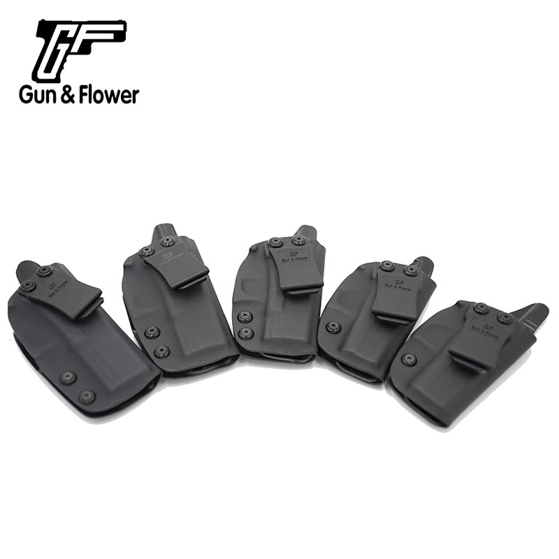 Пистолет и цветок IWB Kydex кобура скрывает переноски одинарный зажим для пистолета