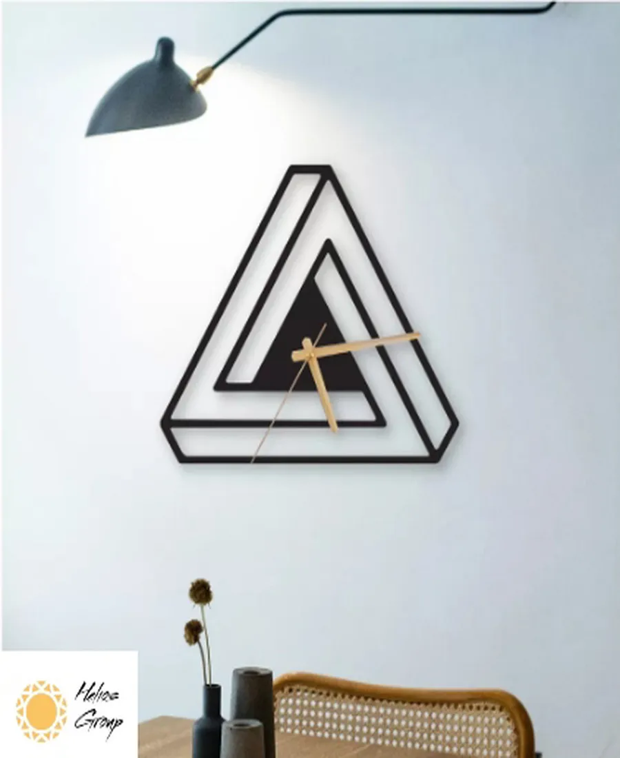 Wooden Wall Clock Decorative Infinity Triangle Silent Mechanism Black Color Watches Modern Art Design Style Kitchen Home Office
Wooden Wall Clock Decorative Infinity Triangle Silent Mechanism Black Color Watches Modern Art Design Style Kitchen Home Office
