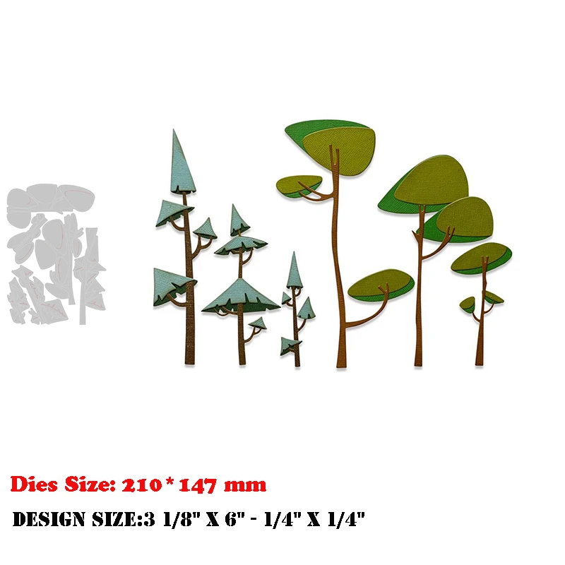 

Новое поступление 2022 Веселые деревья металлические Вырубные штампы для «сделай сам» Скрапбукинг растения ветки поздравительные открытки ...