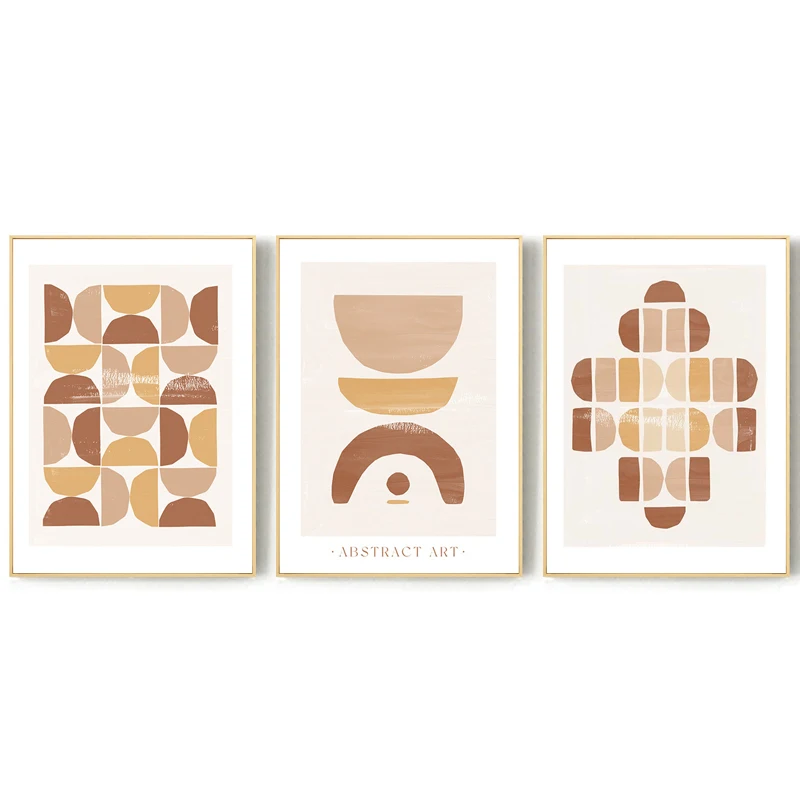 Modern Abstract Art Canvas Painting Minimalism Boho Brown Geometric Wall Poster Print Picture for Living Room Aisle Home Decor
Modern Abstract Art Canvas Painting Minimalism Boho Brown Geometric Wall Poster Print Picture for Living Room Aisle Home Decor