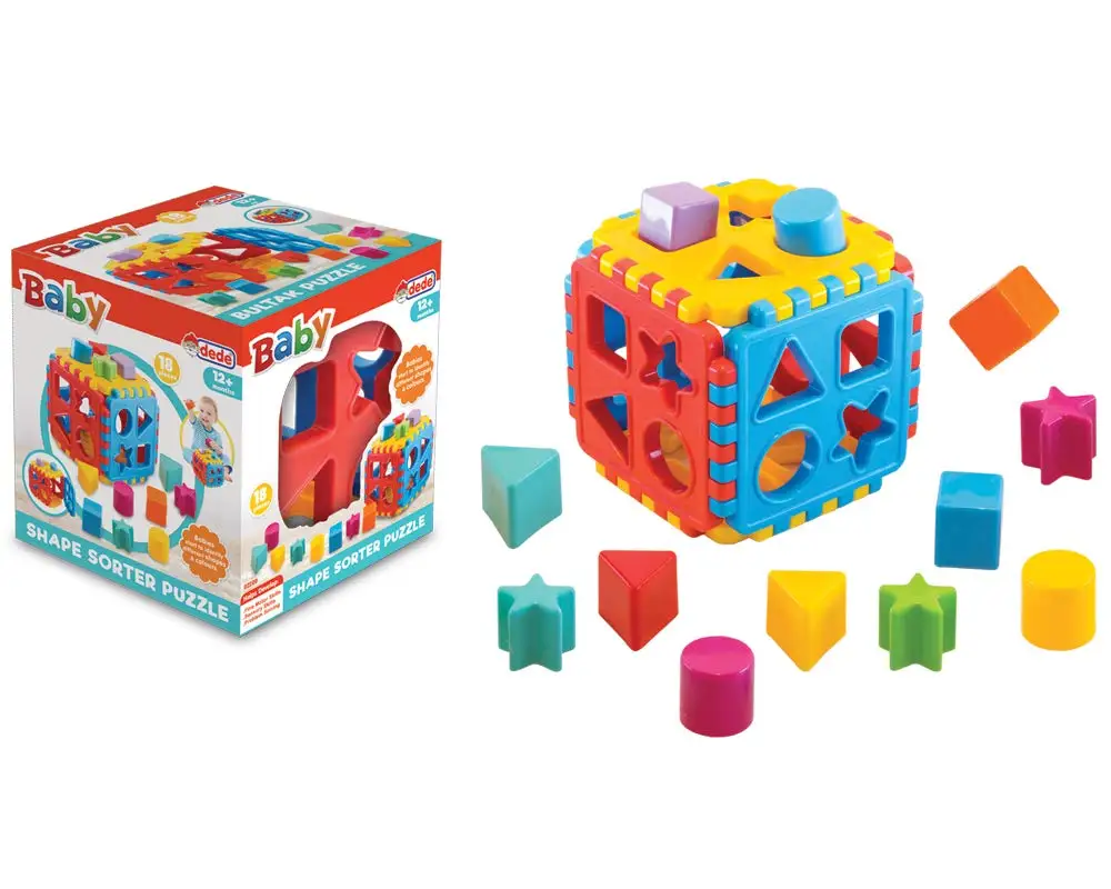 18 Pieces Shape Sorter Cube Puzzle for 12 + Months Babies Grandfather Toys 02209
18 Pieces Shape Sorter Cube Puzzle for 12 + Months Babies Grandfather Toys 02209