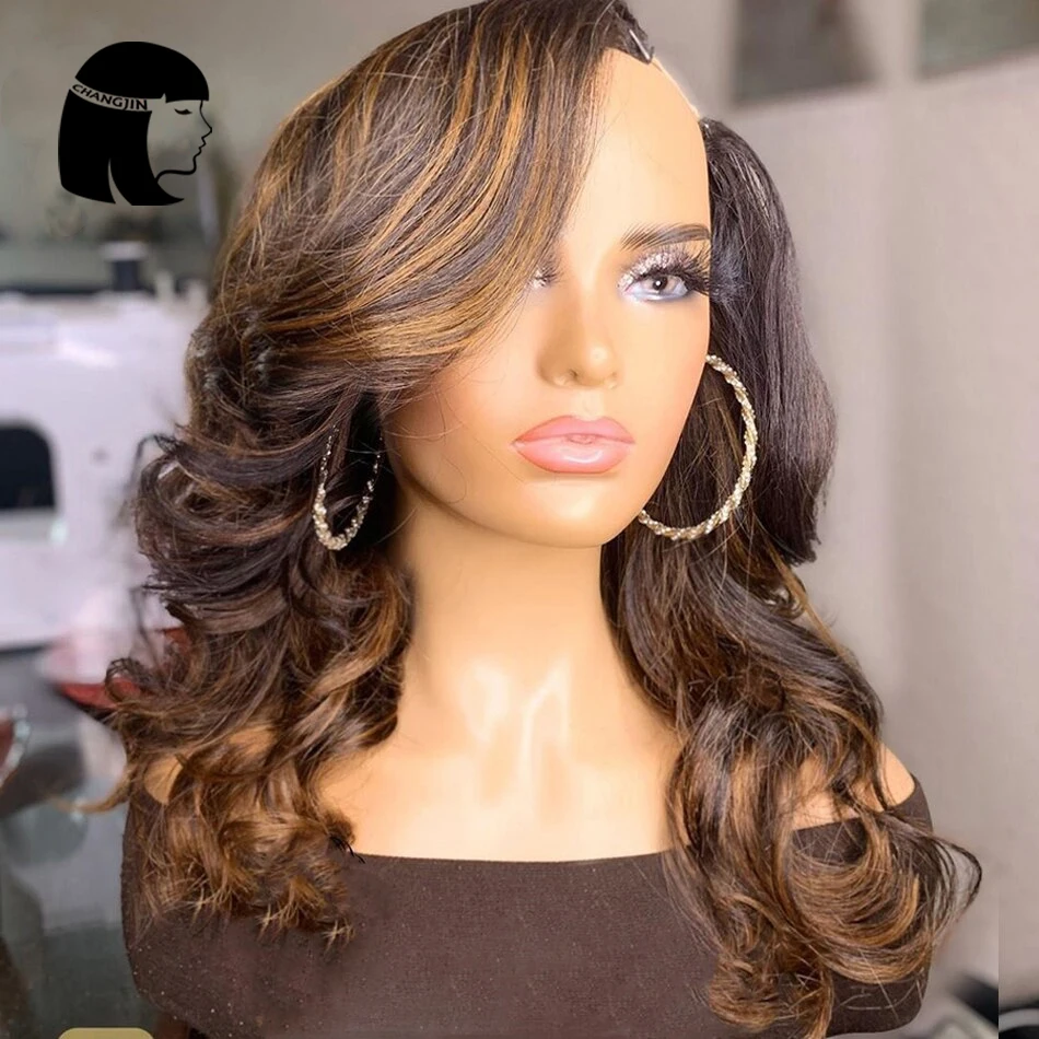 2*4 Highlight Brown Left Part U Part Wig Wave Human Hair Wigs Remy Hair Glueless Full Machine Wigs For Black Women #30 Color
2*4 Highlight Brown Left Part U Part Wig Wave Human Hair Wigs Remy Hair Glueless Full Machine Wigs For Black Women #30 Color