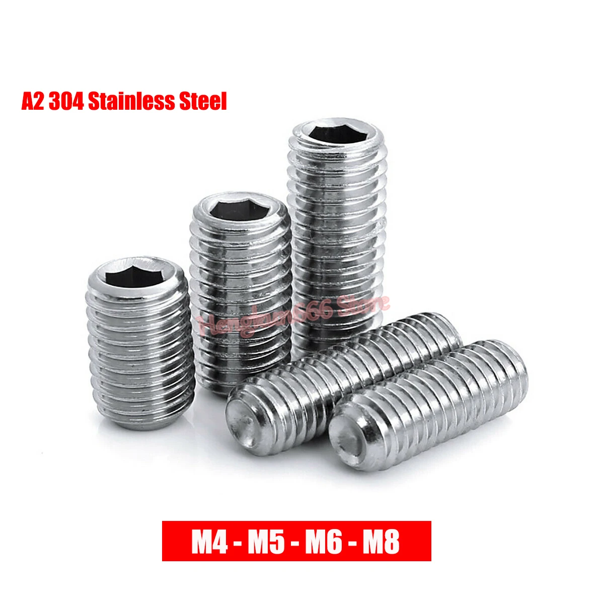 M4 M5 M6 M8 A2 304 Stainless Steel Grub Screws Cup Point Allen Hex Socket Set No Head Headless Screw DIN 916
M4 M5 M6 M8 A2 304 Stainless Steel Grub Screws Cup Point Allen Hex Socket Set No Head Headless Screw DIN 916