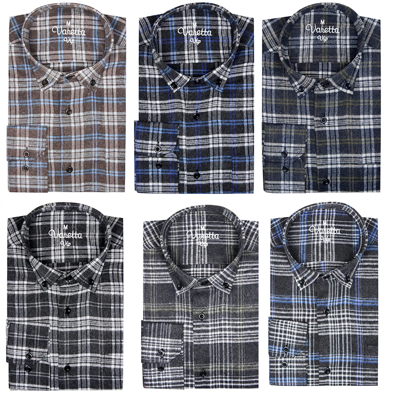 Flannel Shirt Men Autumn Winter Warm Quality 100 % cotton long sleeved button collar smart casual shirts for men comfortable
Flannel Shirt Men Autumn Winter Warm Quality 100 % cotton long sleeved button collar smart casual shirts for men comfortable