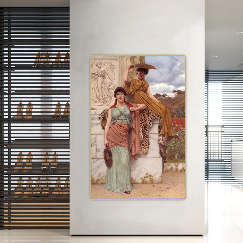 Holover Canvas Oil Painting John William Godward"Waiting for the procession"Classical Marble Architecture Aesthetic Home Decor
Holover Canvas Oil Painting John William Godward"Waiting for the procession"Classical Marble Architecture Aesthetic Home Decor