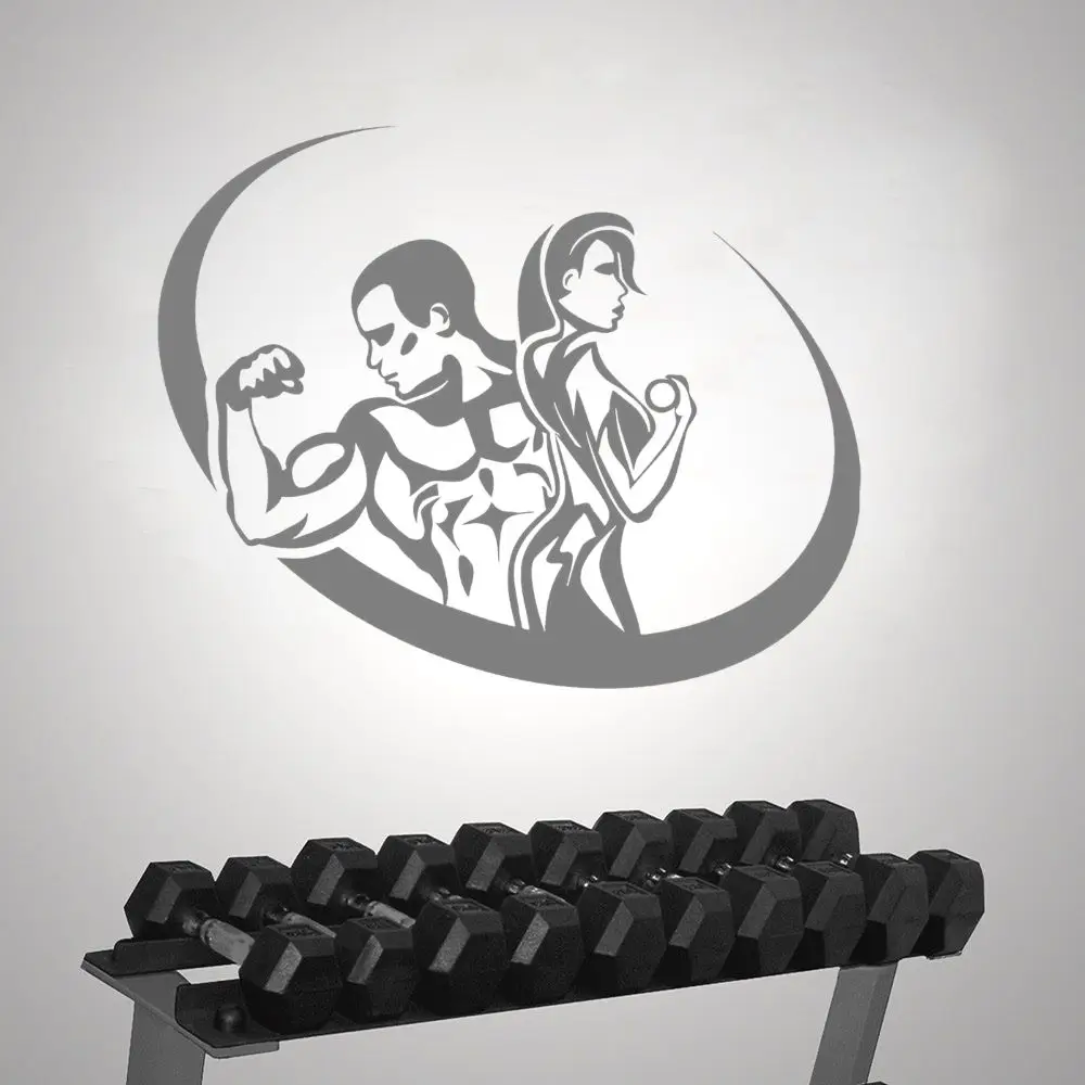 Man And Woman Healthy Gym Silhouette Wall Art Gym Sticker for Home And Fitness Gym Decoration Removable A002414
Man And Woman Healthy Gym Silhouette Wall Art Gym Sticker for Home And Fitness Gym Decoration Removable A002414