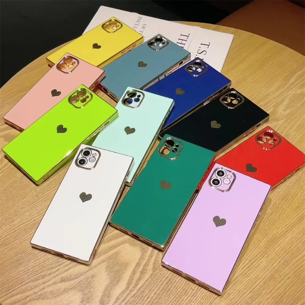 Soft Square Love Heat Phone Case For iPhone 12 11 13 Pro Max Mini X XR XS Max 7 8 Plus SE 2020 Electroplated Bumper Back Cover
Soft Square Love Heat Phone Case For iPhone 12 11 13 Pro Max Mini X XR XS Max 7 8 Plus SE 2020 Electroplated Bumper Back Cover