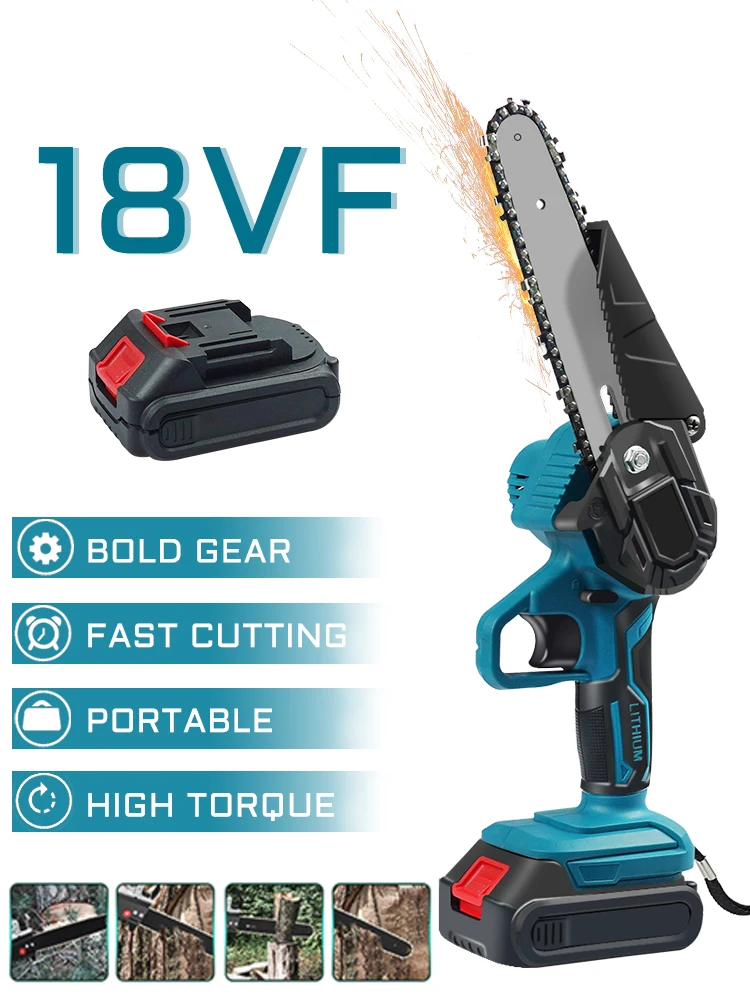 6 Inch Cordless Electric Saw Pruning Tree Chainsaw Gardening Machine Logging Trimming Saw Power Tools for Makiita 18V Battery
6 Inch Cordless Electric Saw Pruning Tree Chainsaw Gardening Machine Logging Trimming Saw Power Tools for Makiita 18V Battery