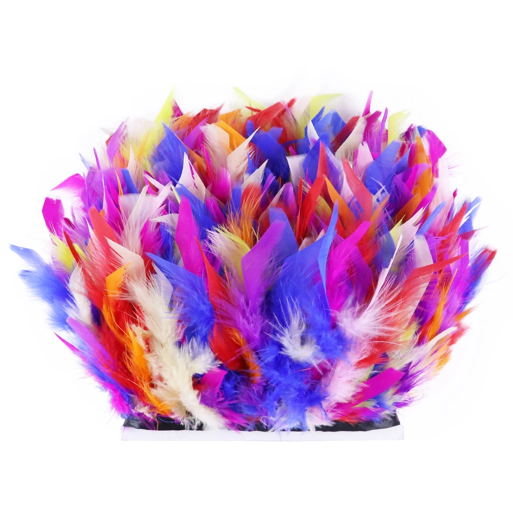 Отделка из натуральных перьев индейки с бахромой, 4-6 дюймов
Отделка из натуральных перьев индейки с бахромой, 4-6 дюймов