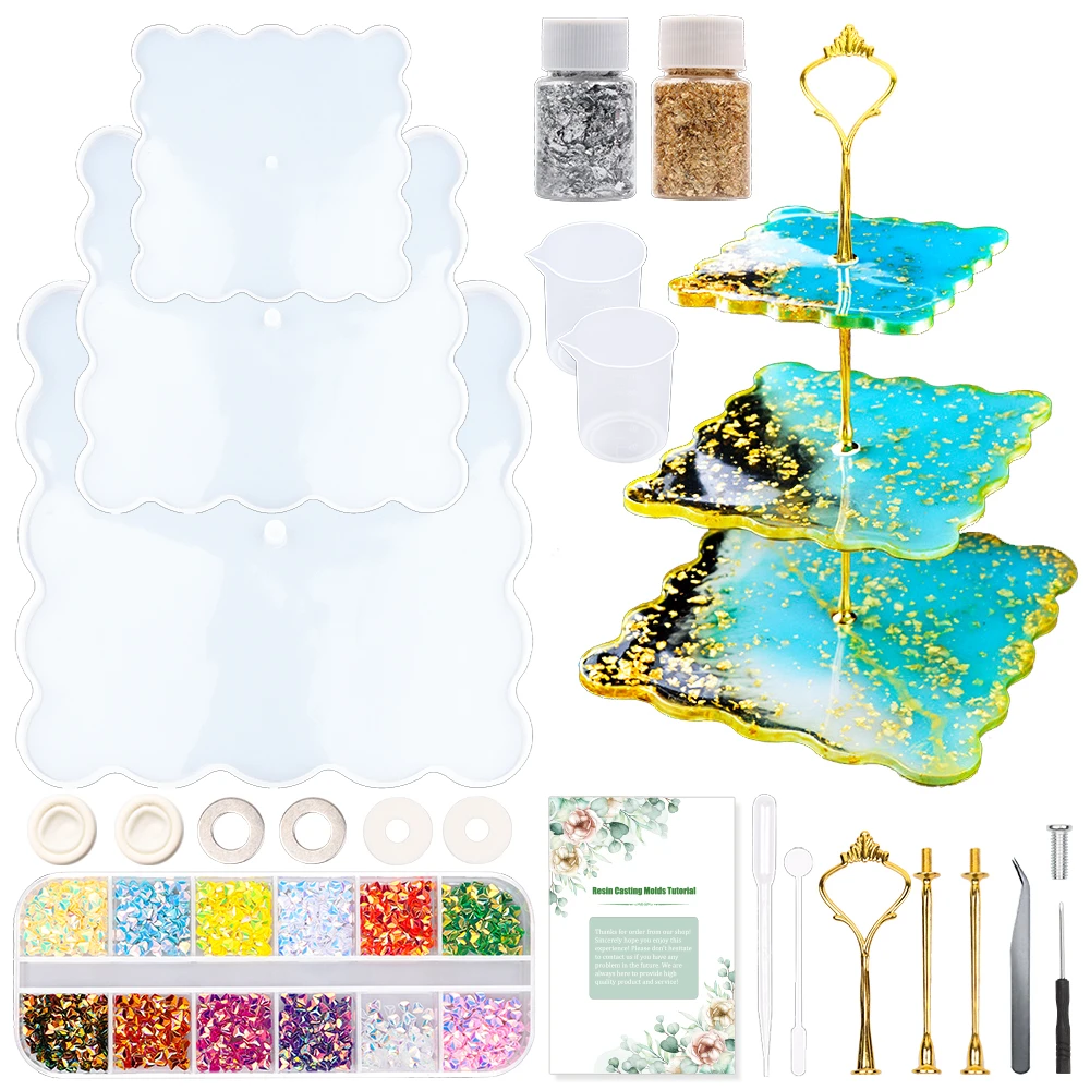 Silicone Resin Coaster Molds For Resin Cake Tray With Foil Flakes Measuring Cup Sequin Glitter For Jewelry Resin Casting Mold
Silicone Resin Coaster Molds For Resin Cake Tray With Foil Flakes Measuring Cup Sequin Glitter For Jewelry Resin Casting Mold