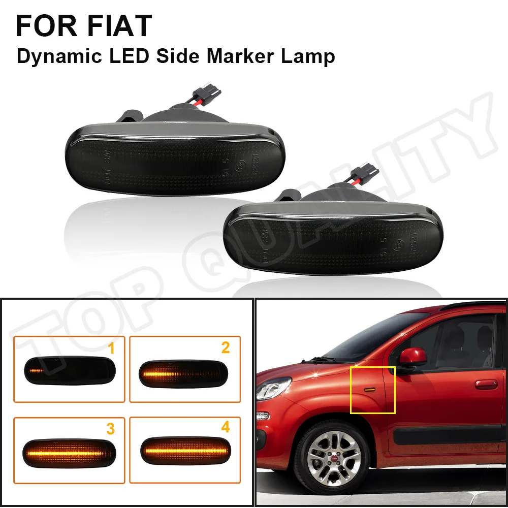 Для Fiat Panda 169 Punto Stilo Qubo Multipla Fiorino Linea 2 шт. дымовой Динамический светодиодный сигнал поворота Боковые габаритные огни
Для Fiat Panda 169 Punto Stilo Qubo Multipla Fiorino Linea 2 шт. дымовой Динамический светодиодный сигнал поворота Боковые габаритные огни
