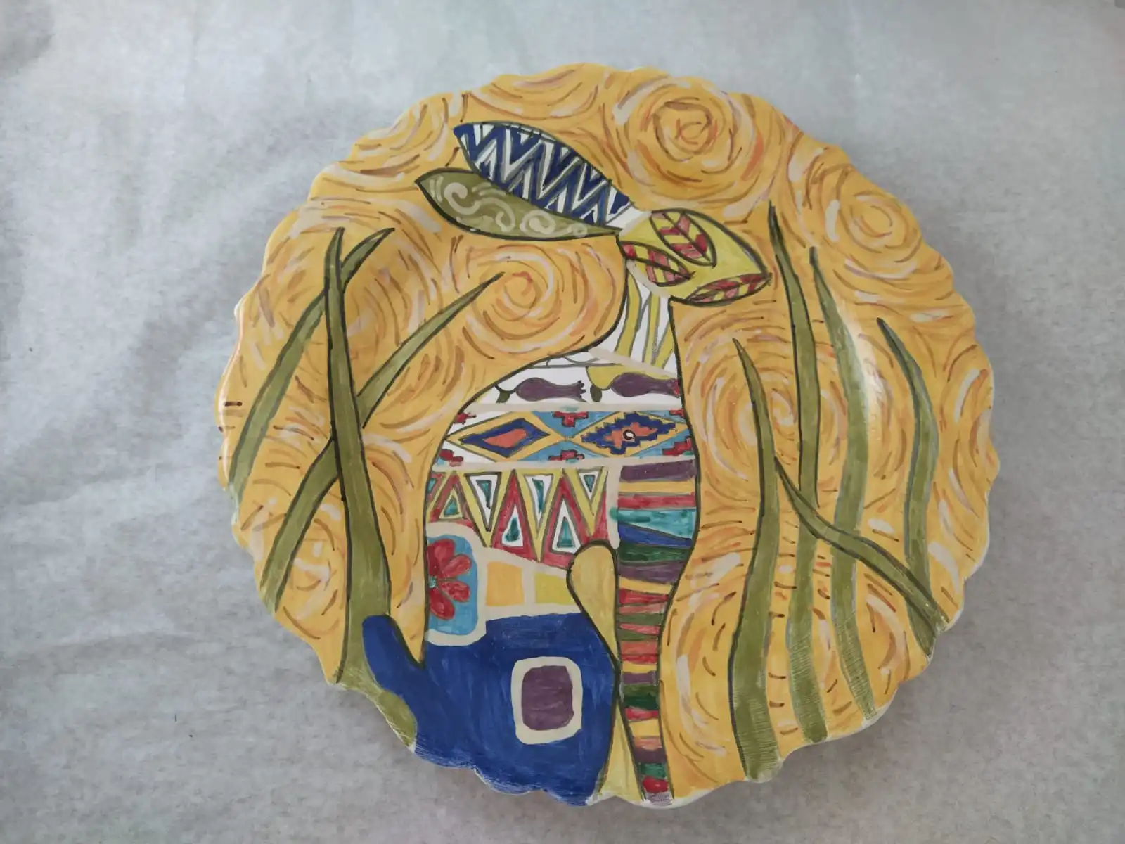 Finecraft Handmade 100% Original and Original Design Ceramic, Tile Decorative Plate Es-625
Finecraft Handmade 100% Original and Original Design Ceramic, Tile Decorative Plate Es-625
