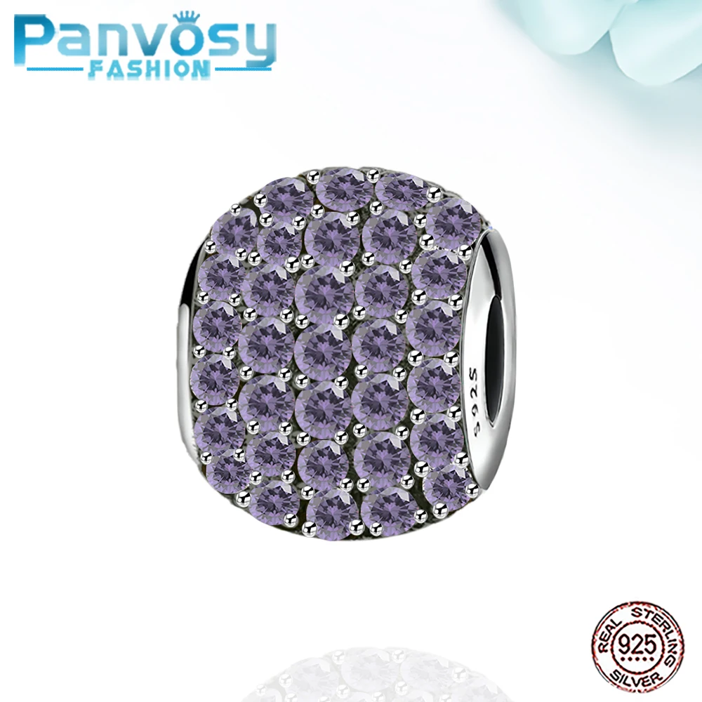 New 100% 925 Sterling Silver Purple CZ Bead Fit 925 Original 2020 Summer charms Bracelets DIY Beads For Jewelry Making Women
New 100% 925 Sterling Silver Purple CZ Bead Fit 925 Original 2020 Summer charms Bracelets DIY Beads For Jewelry Making Women
