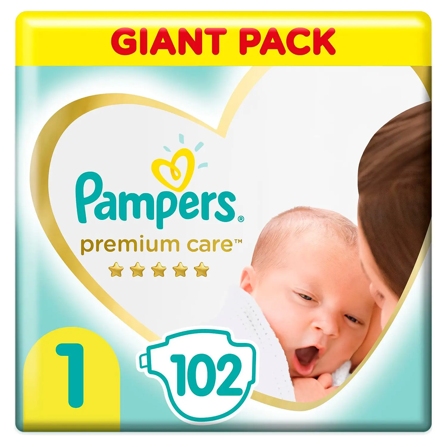 Подгузники Pampers Premium Care Newborn 1 2-5кг 102шт | Мать и ребенок