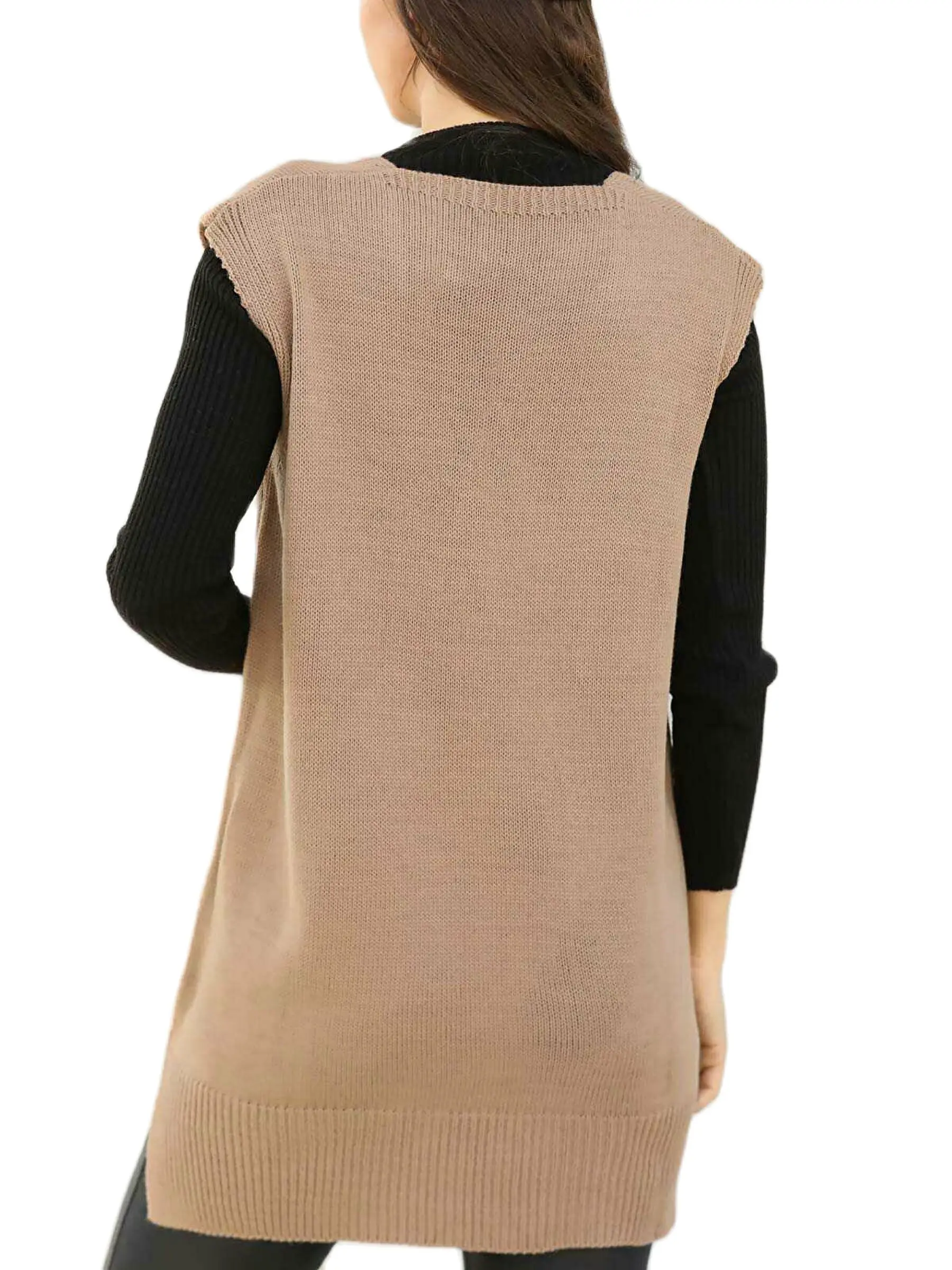 V-Neck Sleeveles Women Sweater Autumn Winter Season 2021 Fashion Sexy Hot Casual Lady Outside Acrylic Fabric Two Pocket
V-Neck Sleeveles Women Sweater Autumn Winter Season 2021 Fashion Sexy Hot Casual Lady Outside Acrylic Fabric Two Pocket