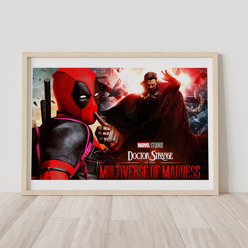 Marvel Avengers Doctor Strange In The Multiverse Of Madness Movie Poster Funny Deadpool Art Canvas Painting Room Home Decoration
Marvel Avengers Doctor Strange In The Multiverse Of Madness Movie Poster Funny Deadpool Art Canvas Painting Room Home Decoration