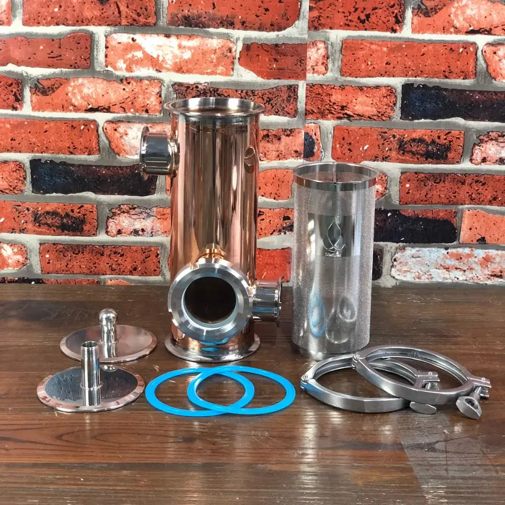 Clamp 4" (OD119mm) side ports 2" Copper Gin Basket , Aroma Basket volume 1500ml. Home distillation. Distillex.
Clamp 4" (OD119mm) side ports 2" Copper Gin Basket , Aroma Basket volume 1500ml. Home distillation. Distillex.