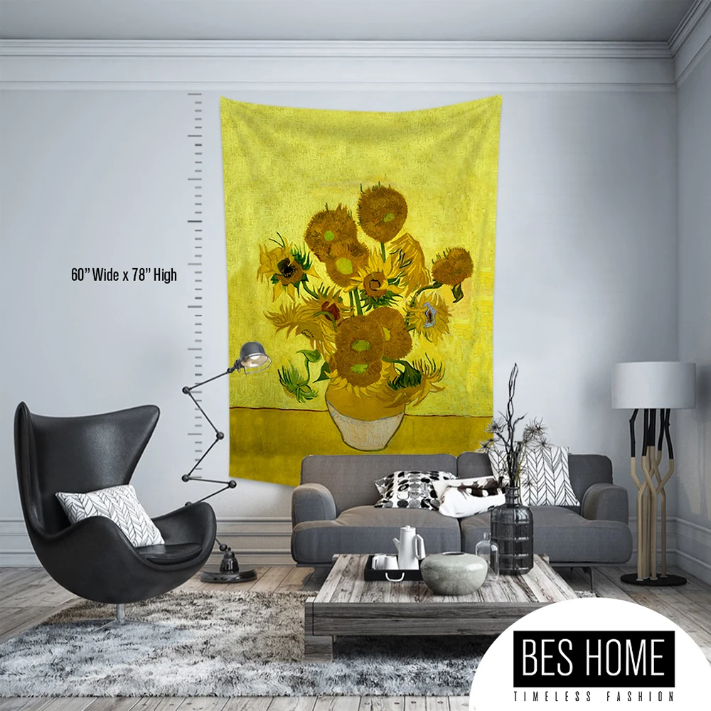 Vincent Van Gogh - Sun Flowers,Fabric Wall Hanging,Tapestry,Textile Wall Hang,Wall Decoration, master Piece Tapestry
Vincent Van Gogh - Sun Flowers,Fabric Wall Hanging,Tapestry,Textile Wall Hang,Wall Decoration, master Piece Tapestry