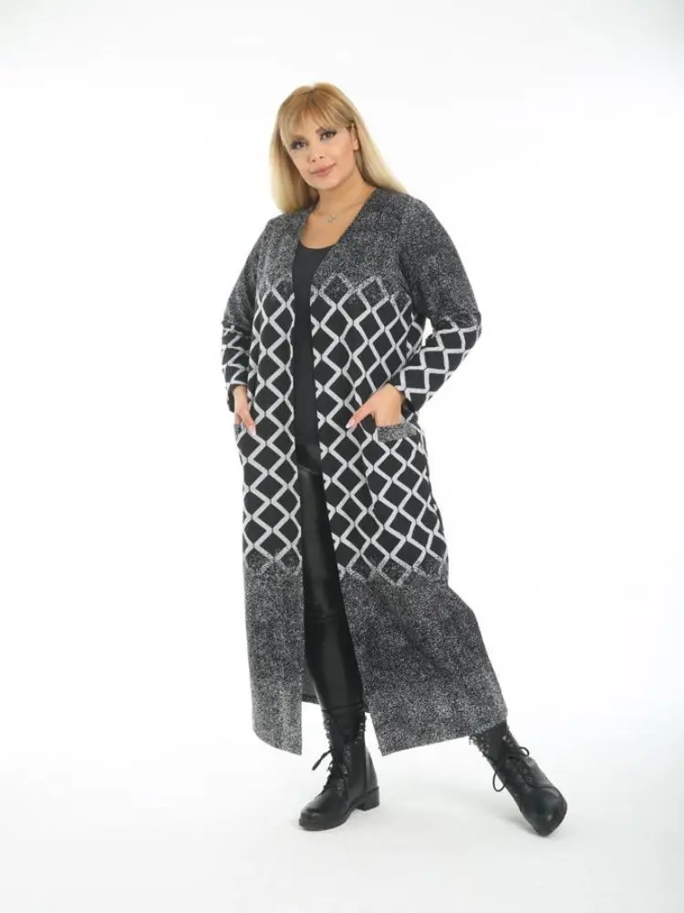Women's Outwear Cardigan 2022 Autumn Spring Black Gray Brown Red Green Cotton Long Argyle V-Neck Open Stitch 2XL 3XL 4XL Turkey
Women's Outwear Cardigan 2022 Autumn Spring Black Gray Brown Red Green Cotton Long Argyle V-Neck Open Stitch 2XL 3XL 4XL Turkey