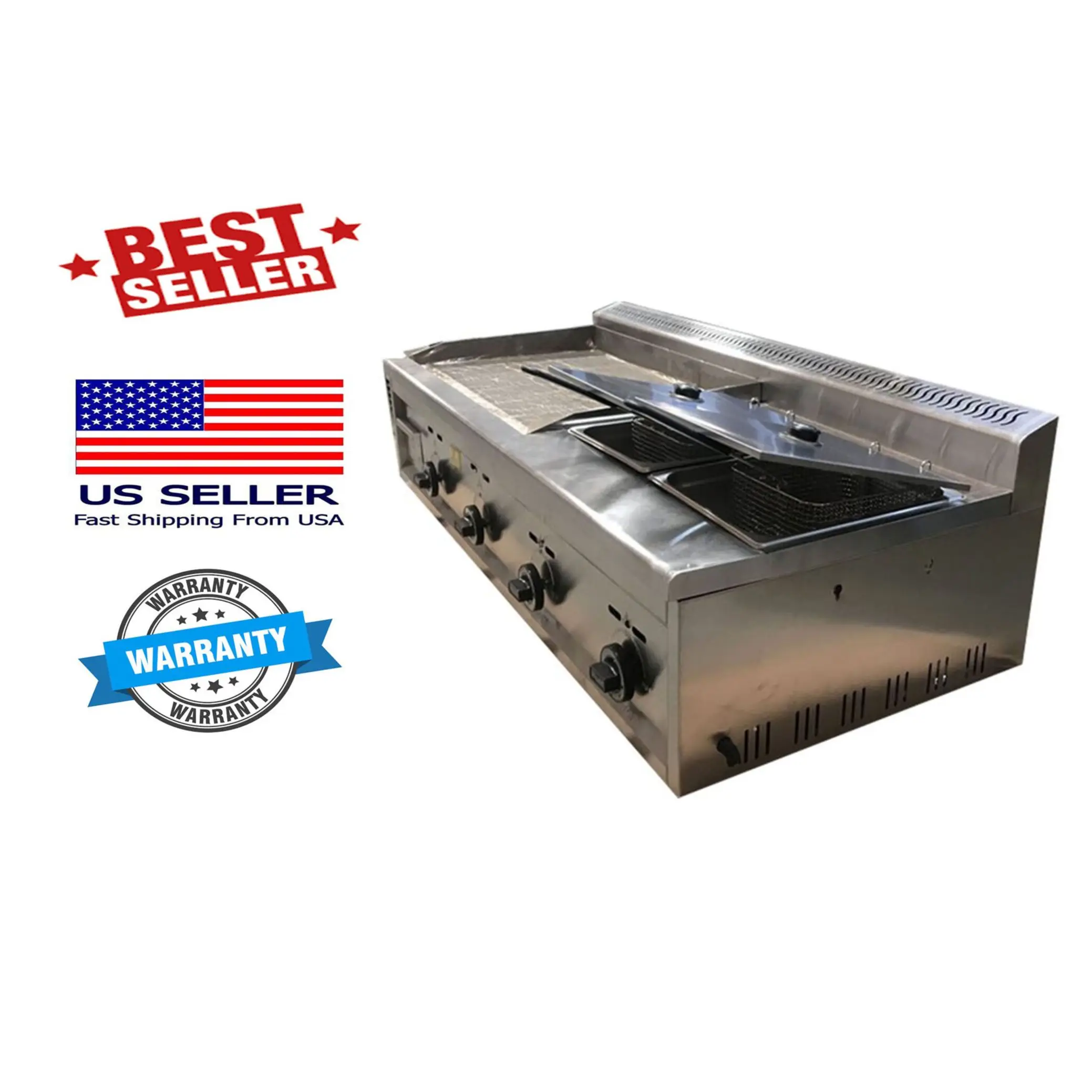 NEW 53" Outdoor Propane Griddle Fryer Counter Top Taco Grill Burger Fries G29F2
NEW 53" Outdoor Propane Griddle Fryer Counter Top Taco Grill Burger Fries G29F2