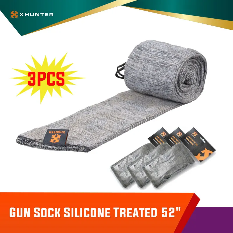 Xhunter 3 Pieces 52 Inches Rifle Shotgun Gun Sock Bag Silicone Treated Hunting Protection Cover Moisture Proof Storage Sleeve
Xhunter 3 Pieces 52 Inches Rifle Shotgun Gun Sock Bag Silicone Treated Hunting Protection Cover Moisture Proof Storage Sleeve