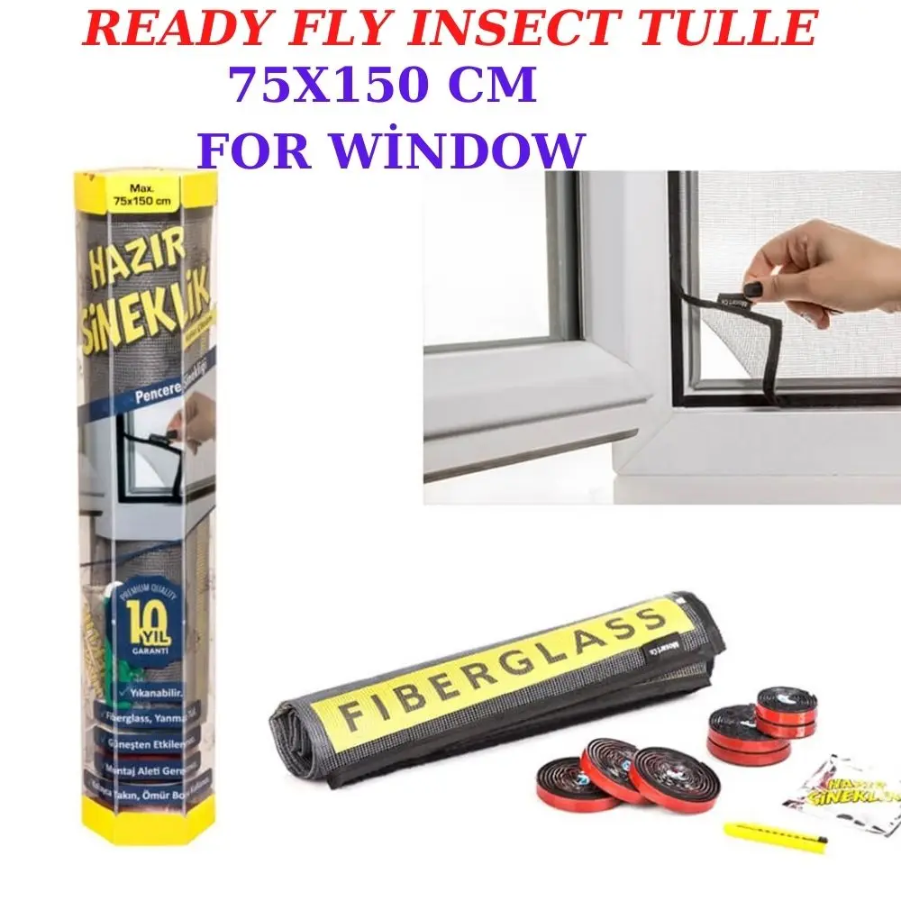 Ready to Fly, and Insect, Haerat blocker Fireproof Window tl.10 Years Guarantee. 150x75 cm. Can be cut. Washable
Ready to Fly, and Insect, Haerat blocker Fireproof Window tl.10 Years Guarantee. 150x75 cm. Can be cut. Washable