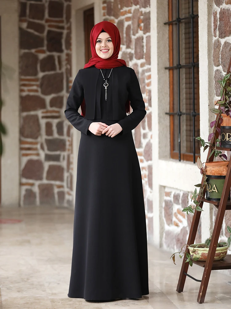 Women Muslim Hijab Dress New Season Crepe Fabric Large Size Made in Turkey Does Not Show Underwear Quality Islamic Clothing
Women Muslim Hijab Dress New Season Crepe Fabric Large Size Made in Turkey Does Not Show Underwear Quality Islamic Clothing
