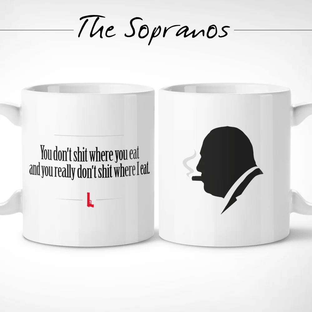 SOPRANOS TONY PHILOSOPHY 2 кружка/кофейная чашка Tony Soprano цитаты фразы сериалы шоу подарки