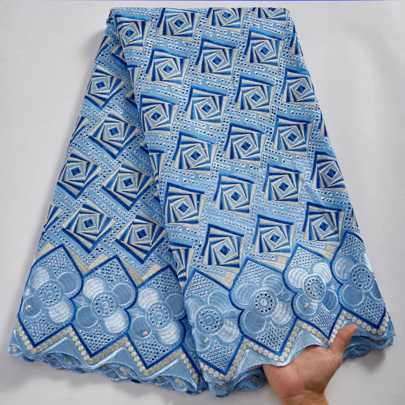 African Lace Fabric With Stone Embroidery Swiss Voile Lace Dubai Style High Quality Church Dress Cotton Materials For Man 2637A
African Lace Fabric With Stone Embroidery Swiss Voile Lace Dubai Style High Quality Church Dress Cotton Materials For Man 2637A