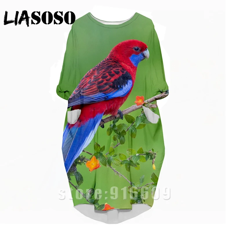 LIASOSO 3D Print Fashion Funny Suit Rock New Harajuku Animal Bird Parrot Women Anime Gown Lady Girl Party Long-Sleeved Dress
LIASOSO 3D Print Fashion Funny Suit Rock New Harajuku Animal Bird Parrot Women Anime Gown Lady Girl Party Long-Sleeved Dress