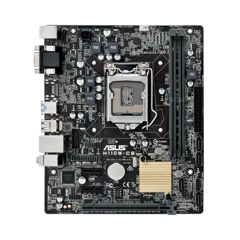 Материнская плата ASUS H110M-CS 1151, материнская плата DDR4 Intel H110 PCI-E X16 VGA SATA3 USB3.0 Micro ATX с поддержкой процессора Core i7 i5 i3
Материнская плата ASUS H110M-CS 1151, материнская плата DDR4 Intel H110 PCI-E X16 VGA SATA3 USB3.0 Micro ATX с поддержкой процессора Core i7 i5 i3