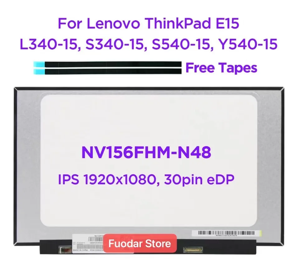 15,6 дюймов, ЖК-экран для ноутбука, Φ LM156LFAL01, для ThinkPad NV156FHM-N48 металлический дисплей, 30pin eDP
15,6 дюймов, ЖК-экран для ноутбука, Φ LM156LFAL01, для ThinkPad NV156FHM-N48 металлический дисплей, 30pin eDP