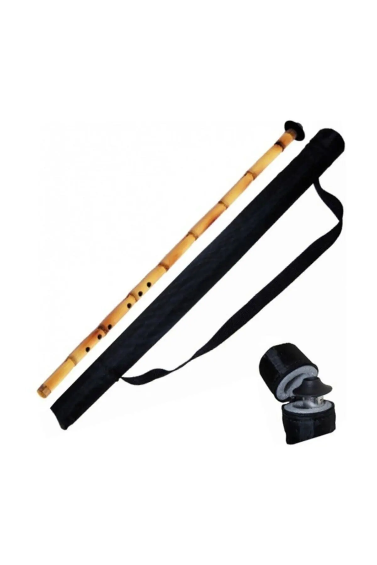 

Sufi Music Genuine Samandag Bamboo Reed Turkish Ney Nay Flute | Turkish Woodwind Handmade (B) Si Kiz Ney Instrument + Hard Case