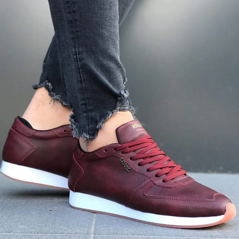 

Knack Casual Men's Shoes Claret Red Sport Casual Wear Lace-Up Summer 2021 Fashion Running Men's Stylish High Heel for Teens Shoes Men Original Men Casual Shoes Luxury Shoes Summer Shoes Work Shoes Man Shoes 002