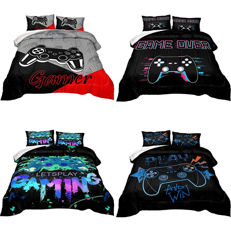 Bedding Set 3D Print Gamepad Queen Size Duvet Cover Creative Housse De Couette Bedclothes 2/3Pcs Black Bed Comforter Duvet Sets
Bedding Set 3D Print Gamepad Queen Size Duvet Cover Creative Housse De Couette Bedclothes 2/3Pcs Black Bed Comforter Duvet Sets