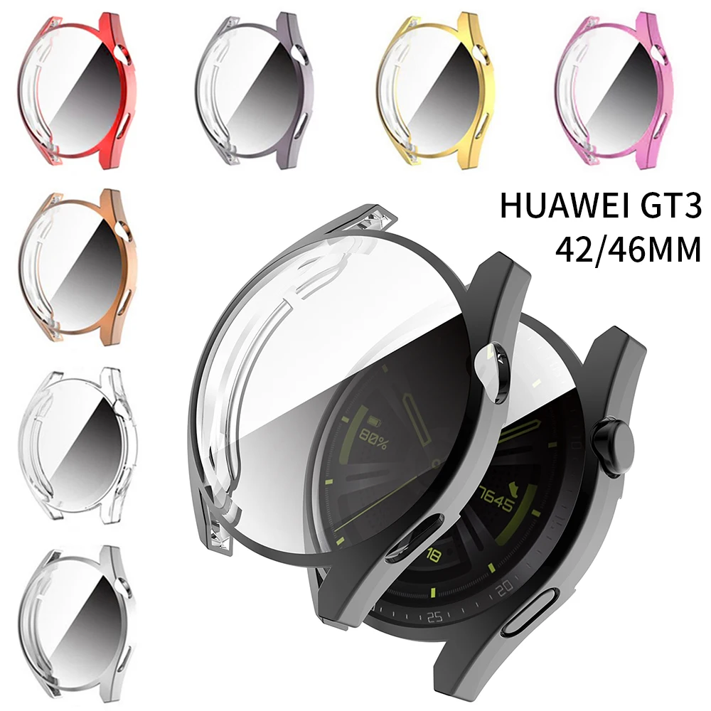 Чехол для защиты экрана для Huawei Watch GT 3 46 мм 42 мм, мягкий чехол из ТПУ, устойчивый к царапинам, легкий бампер
Чехол для защиты экрана для Huawei Watch GT 3 46 мм 42 мм, мягкий чехол из ТПУ, устойчивый к царапинам, легкий бампер