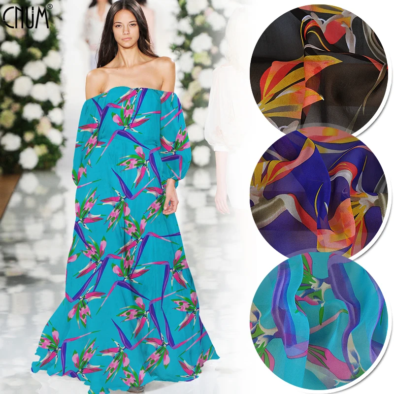 CNUM SC115 100% Silk Chiffon/ Bird of Paradise /Silk Fabric Transparent/ Width1.48yd Thickness 6mm
CNUM SC115 100% Silk Chiffon/ Bird of Paradise /Silk Fabric Transparent/ Width1.48yd Thickness 6mm