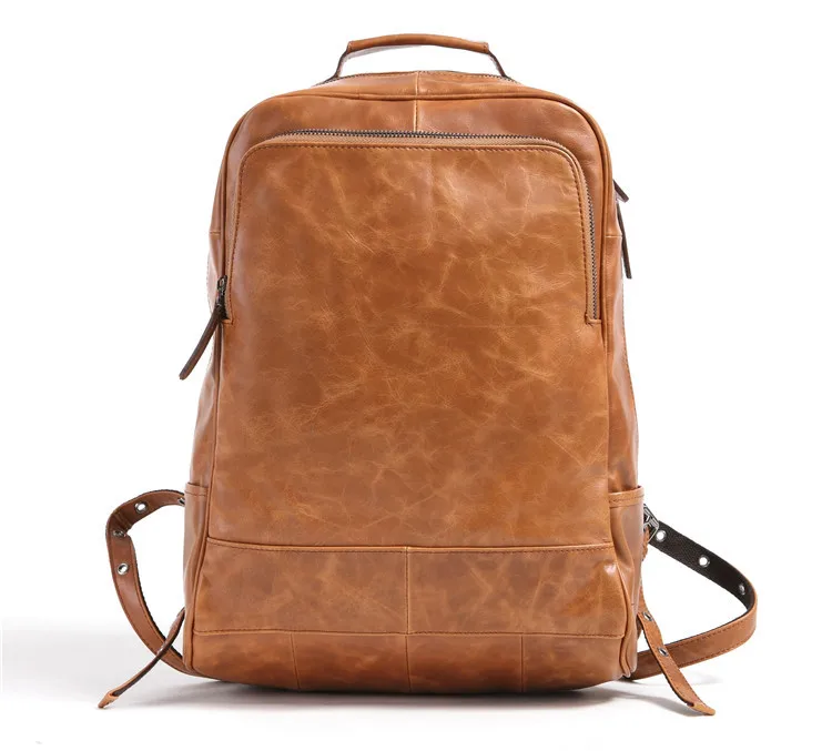 New Hot Men Fashion Real Leather Backpack Designer Vintage Male Travel Backpack Business Bag Large Laptop Popular Style Bags
New Hot Men Fashion Real Leather Backpack Designer Vintage Male Travel Backpack Business Bag Large Laptop Popular Style Bags