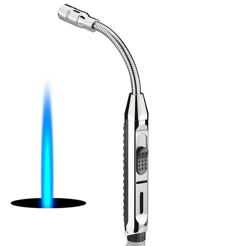 Windproof Metal Hose Inflatable Torch Lighters Butane Gas Jet Lighter Outdoor Camping Kitchen Candle Ignition Tool Spray Gun
Windproof Metal Hose Inflatable Torch Lighters Butane Gas Jet Lighter Outdoor Camping Kitchen Candle Ignition Tool Spray Gun