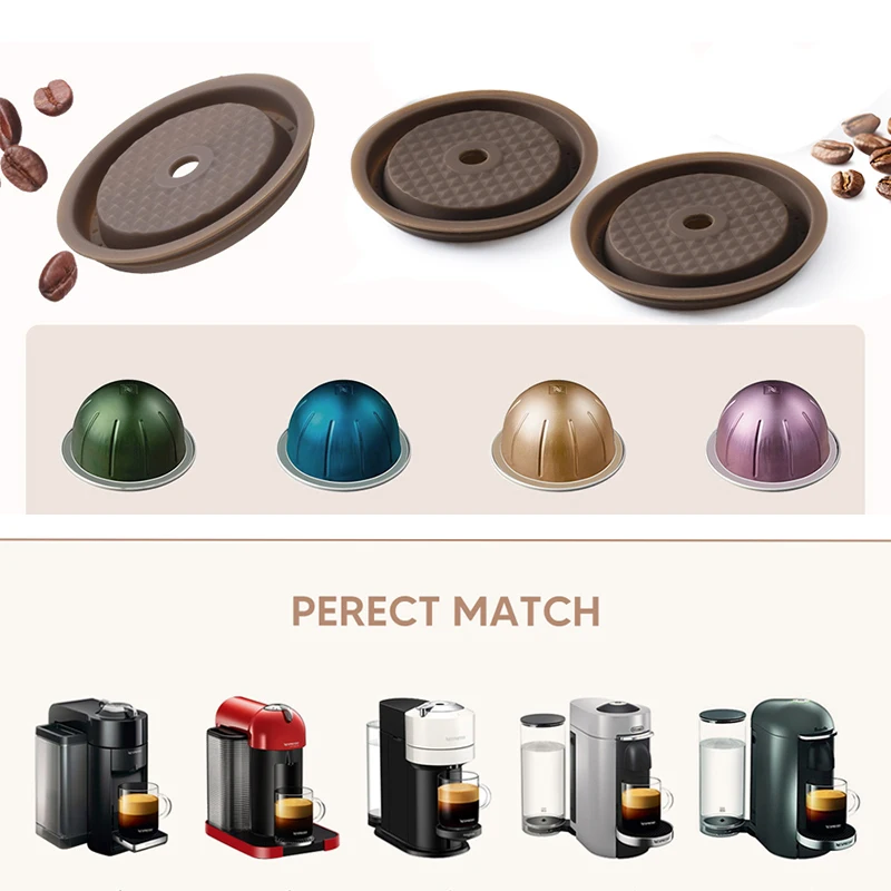 for Vertuoline Next Coffee Machine Refillable Food Grade Silicone Lid Cover Reusable Caps for Original Vertuo Capsule RECAFIMIL
for Vertuoline Next Coffee Machine Refillable Food Grade Silicone Lid Cover Reusable Caps for Original Vertuo Capsule RECAFIMIL