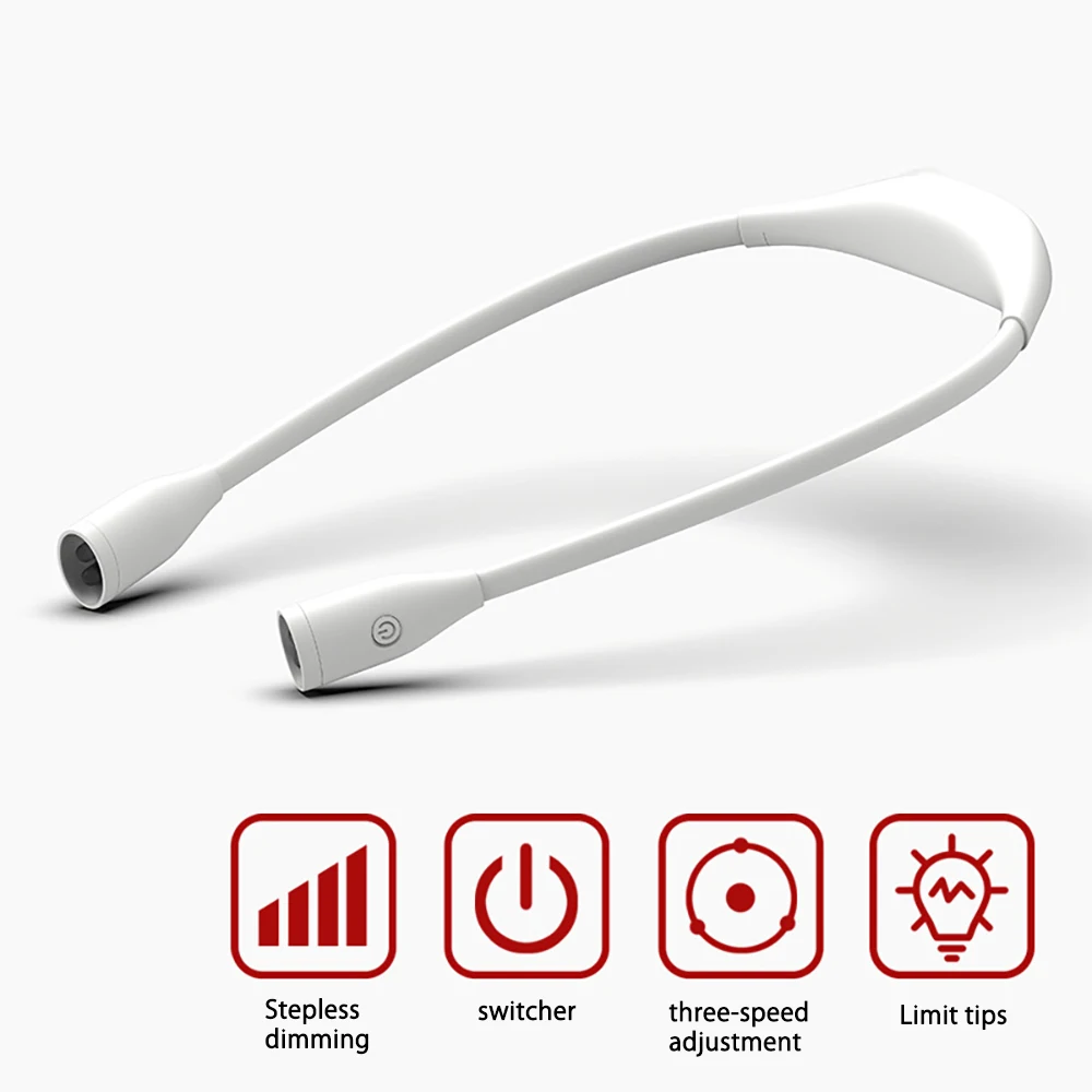 D2 USB Reading Lamp Night Light Neck Book Light Rechargeable HandsFree Durable LED for Knitting Camping Repairing Work Lighting
D2 USB Reading Lamp Night Light Neck Book Light Rechargeable HandsFree Durable LED for Knitting Camping Repairing Work Lighting