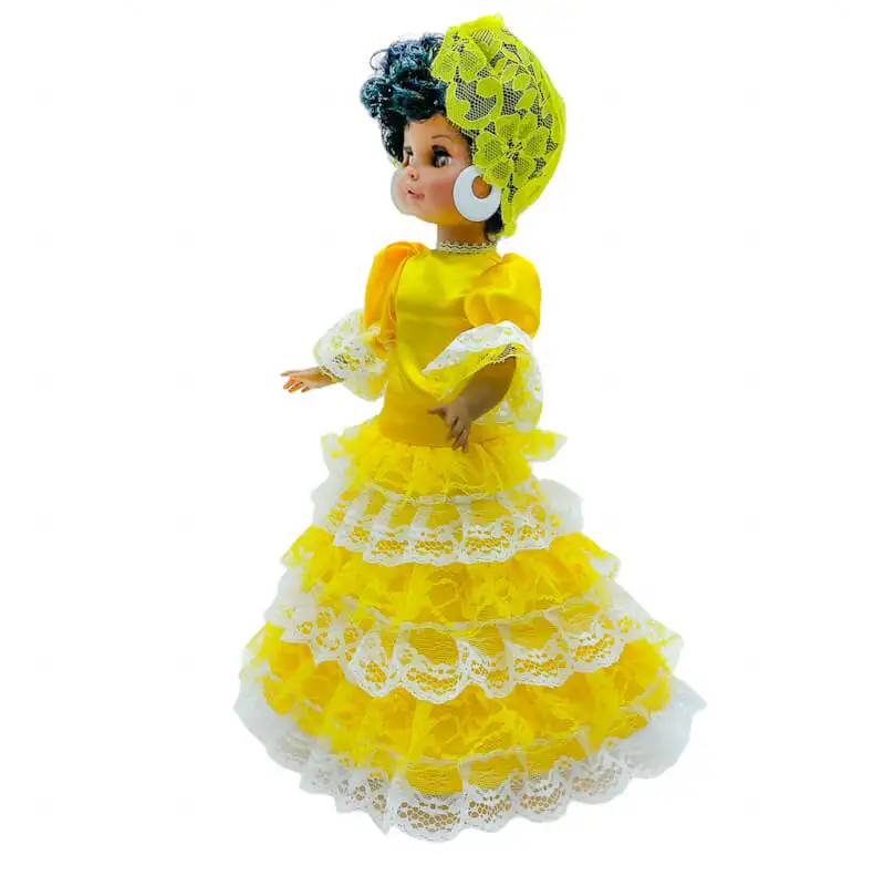 Sintra кукла 40 см. Коллекция mulata желтая santera религиозная Osun Ochun. Традиционное