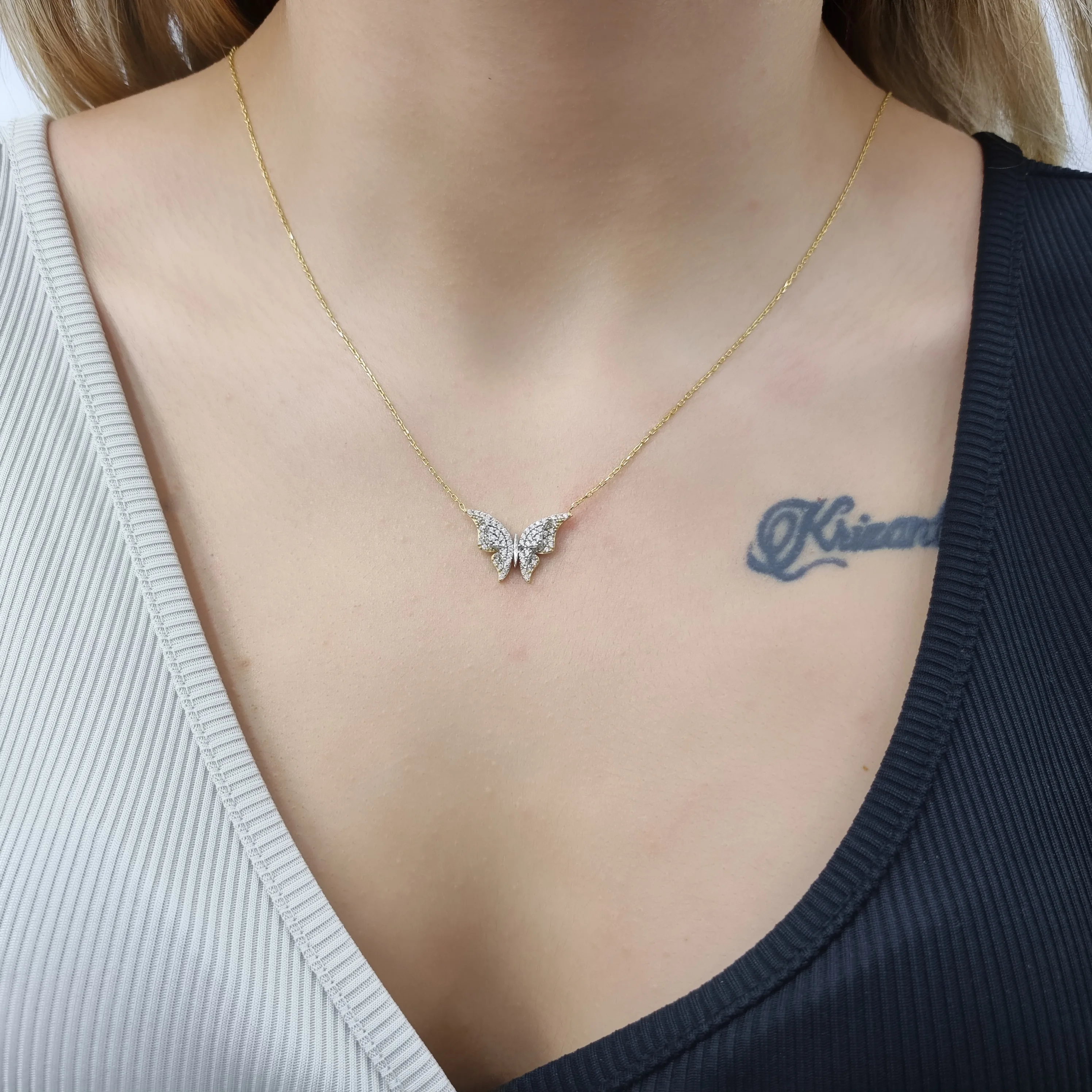 Enamel 2 Piece Butterfly 925 Sterling Silver, Gold, Rose Plated Necklace For Women Girls Handmade Jewelry Elegant Minimalist
Enamel 2 Piece Butterfly 925 Sterling Silver, Gold, Rose Plated Necklace For Women Girls Handmade Jewelry Elegant Minimalist